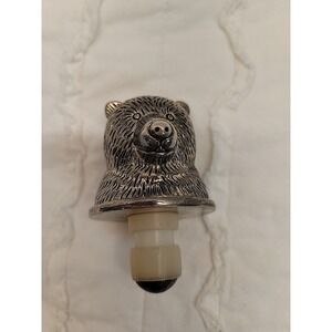 Bear‎ Silver Plated Wine Stopper Neiman Marcus
